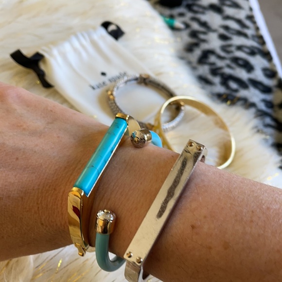 Kate Spade ♠️ Turquoise Bar Bracelet - Picture 7 of 8